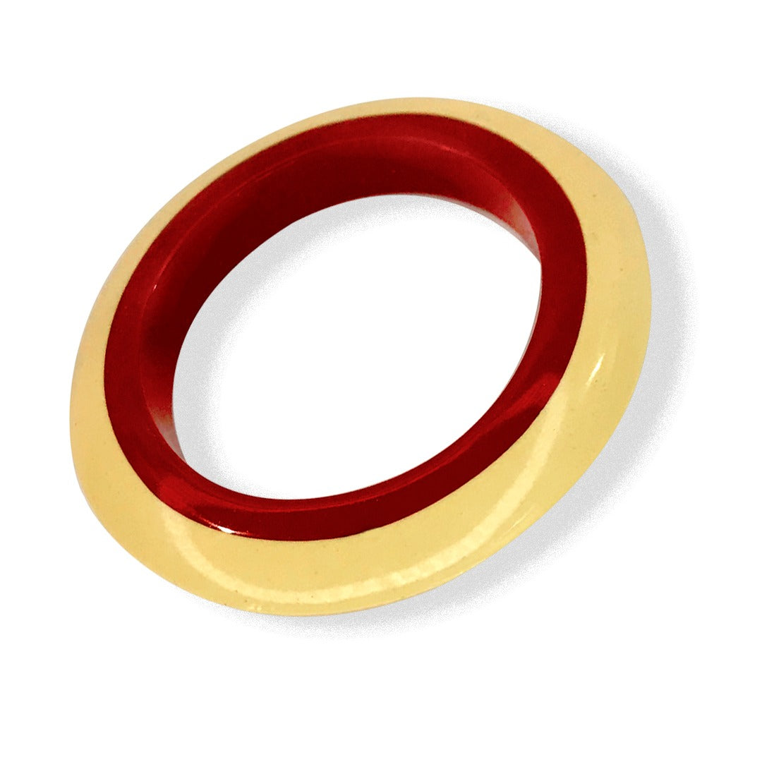 IVORY & RED 2-RING